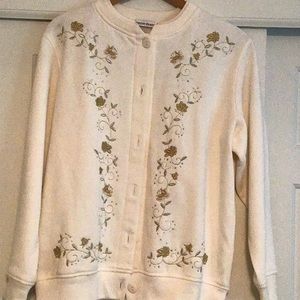 Fleece cardigan- never worn